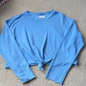 Aerie Light Blue Crew Neck Top